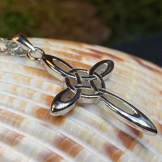 Celtic Cross Necklace, Irish Jewelry, Celtic Jewelry, First Communion Gift, Confirmation Gift, Irish Cross, Religious Jewelry, Mom Gift