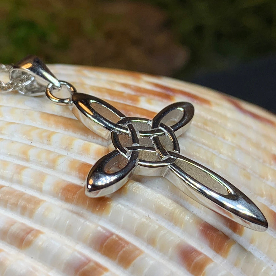 Celtic Cross Necklace, Irish Jewelry, Celtic Jewelry, First Communion Gift, Confirmation Gift, Irish Cross, Religious Jewelry, Mom Gift