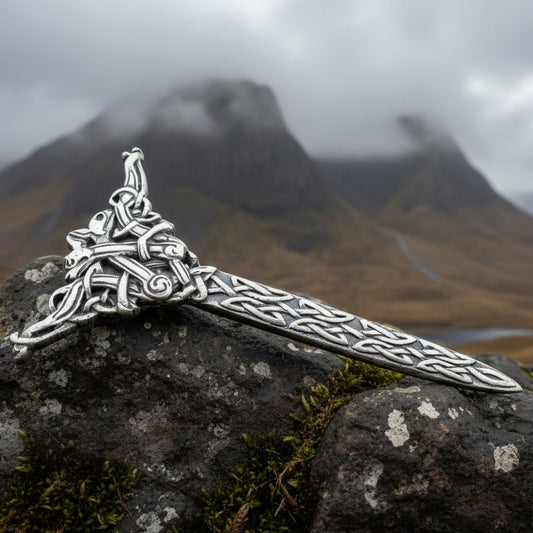 Dancing Dragons Kilt Pin — view 4