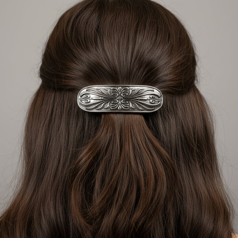 Celtic Knot Hair Clip, Celtic Barrette, Irish Jewelry, Pagan Jewelry, Friendship Gift, Wiccan Jewelry, Norse Jewelry, Animal Barrette