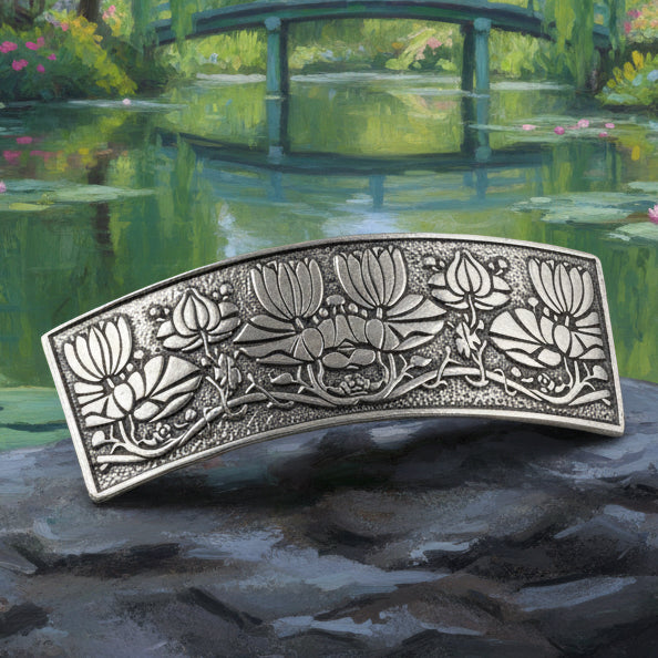 Monet's Waterlillies Hair Clip for Women — view 5
