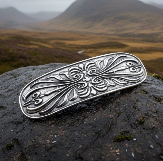 Celtic Knot Hair Clip, Celtic Barrette, Irish Jewelry, Pagan Jewelry, Friendship Gift, Wiccan Jewelry, Norse Jewelry, Animal Barrette