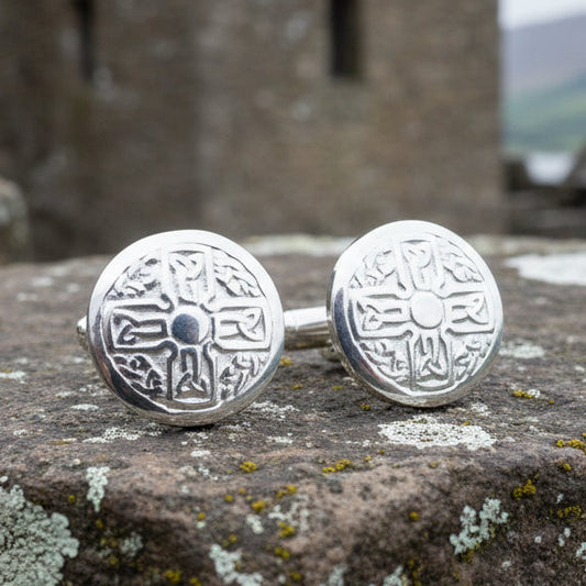 Celtic Cross Cuff Links, Scotland Jewelry, Celtic Jewelry, Irish Cross Jewelry, Bagpiper Gift, Groom Gift, Boyfriend Gift, Husband Gift