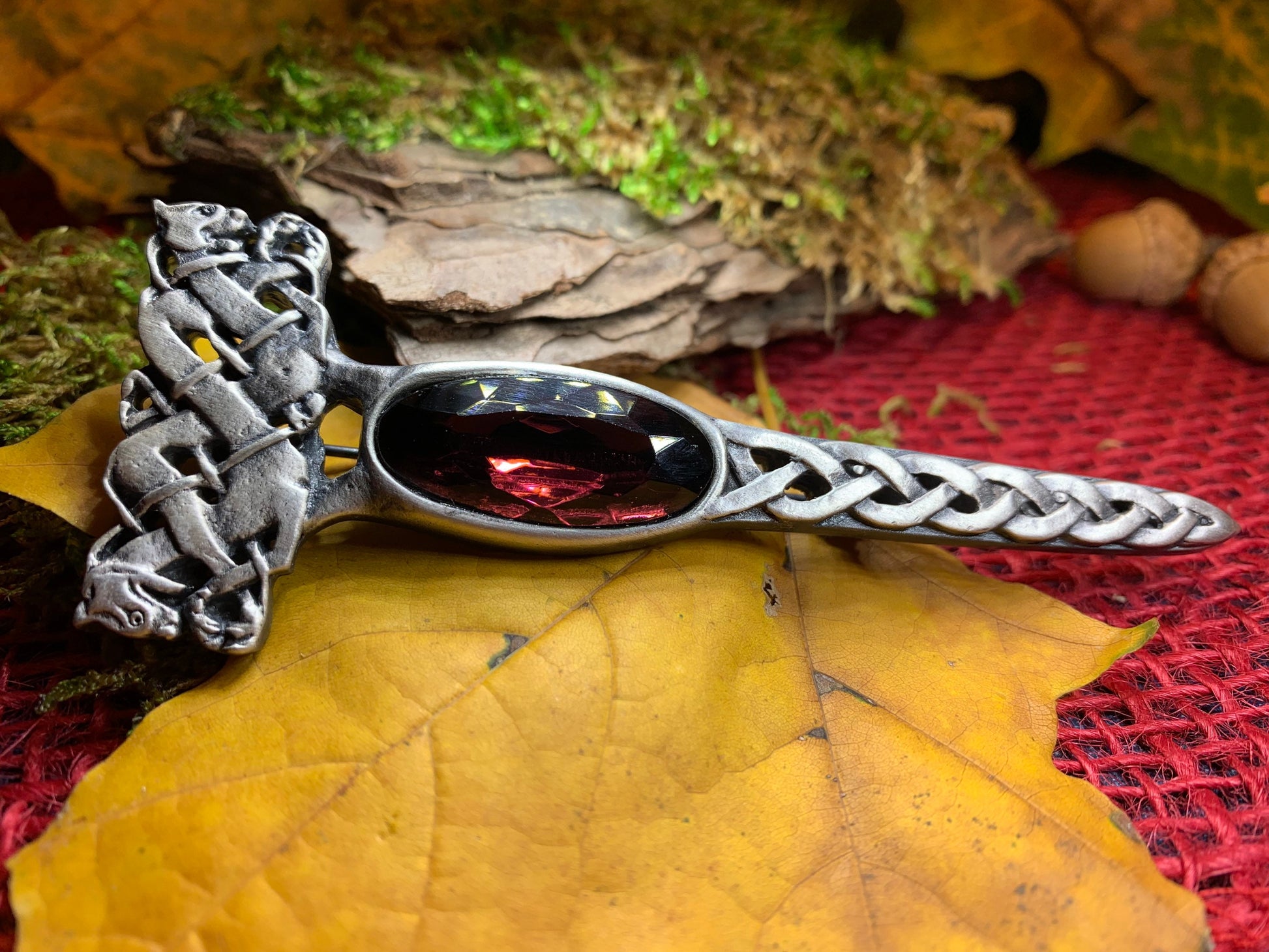 Dragon Crystal Kilt Pin — view 7