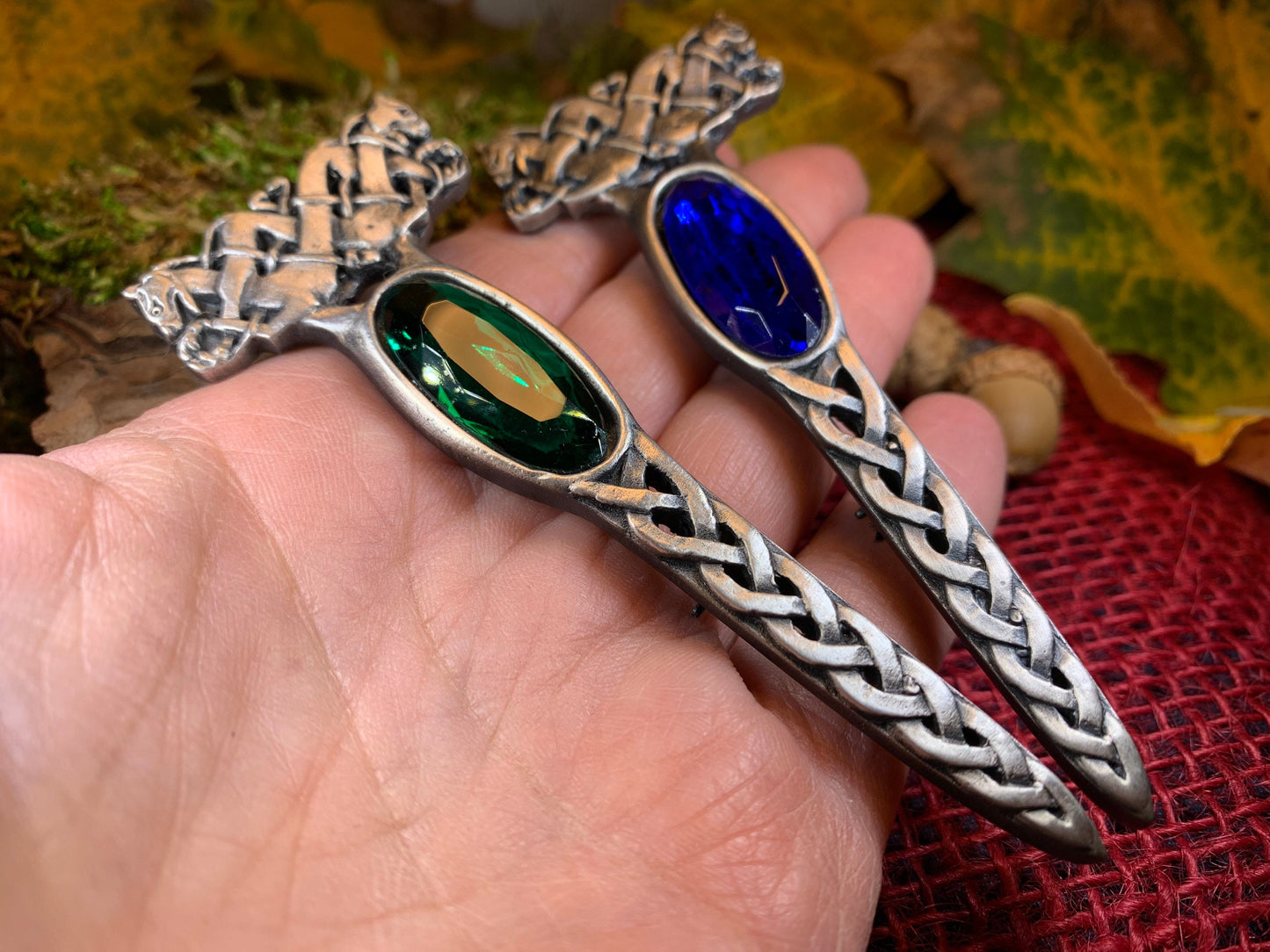 Dragon Crystal Kilt Pin — view 6