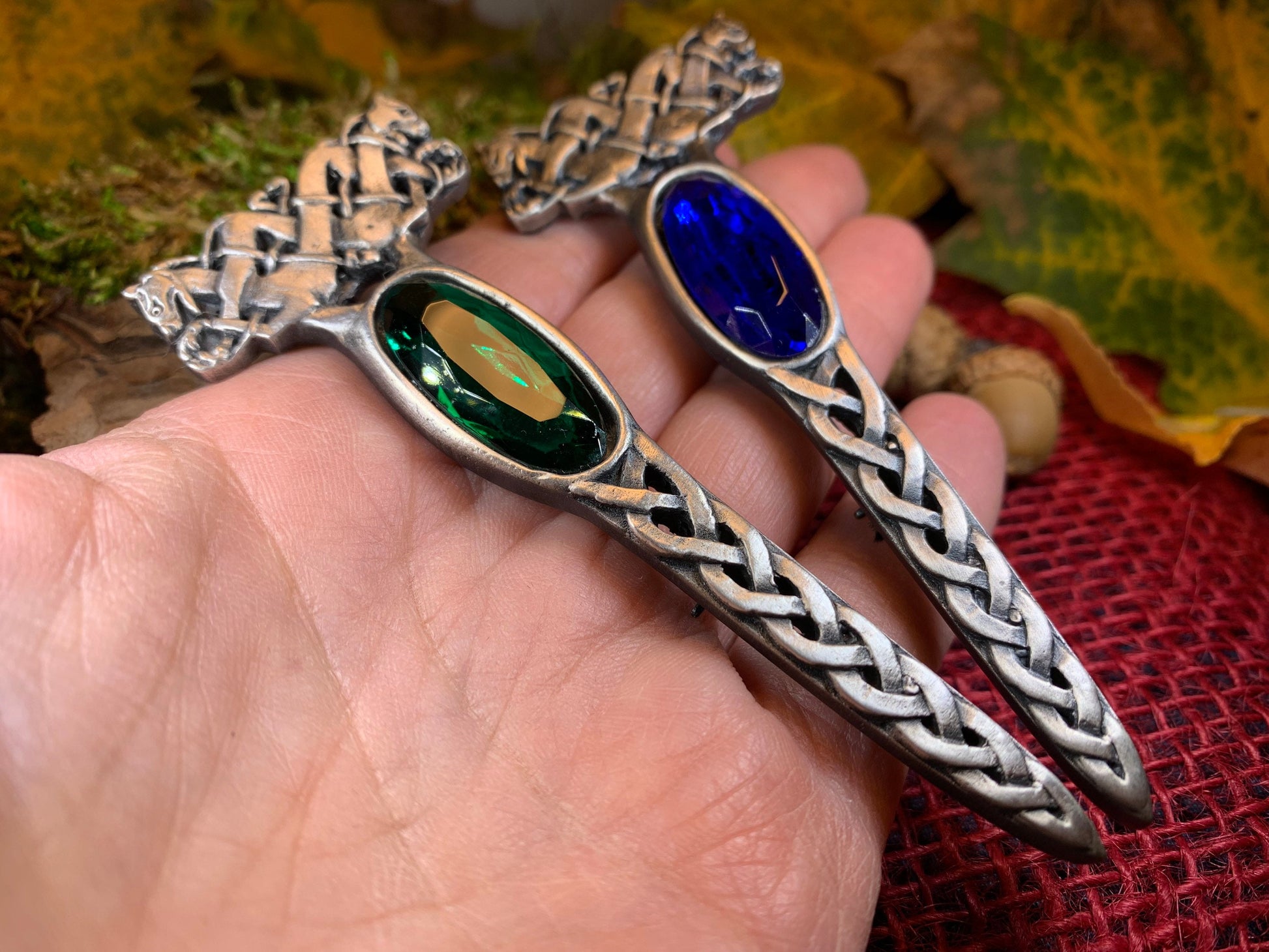 Dragon Crystal Kilt Pin — view 6