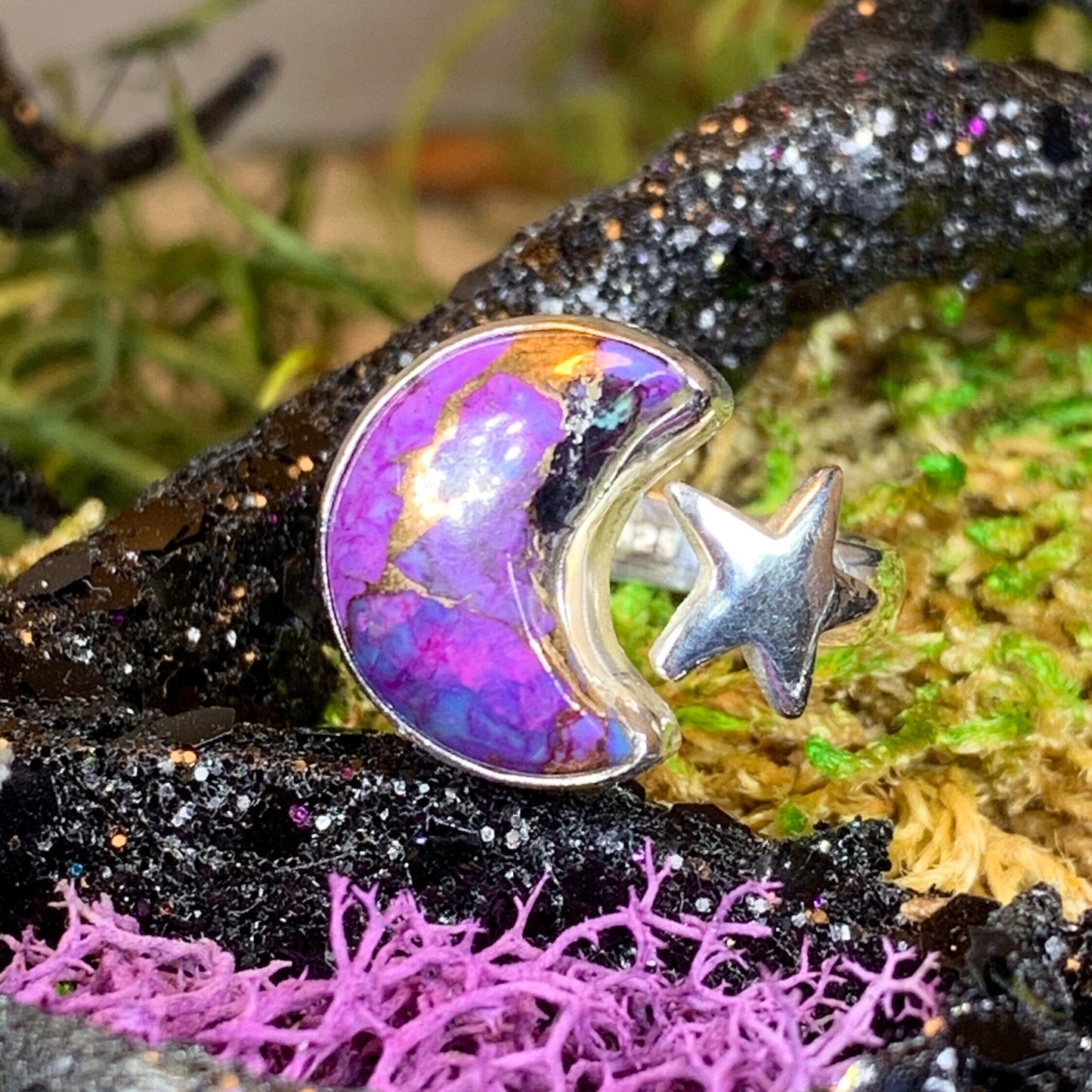 Moanne Crescent Moon Ring — view 3