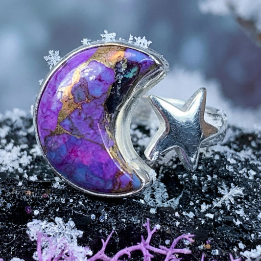 Moanne Crescent Moon Ring — view 3