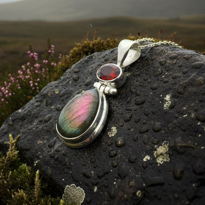 Celtic Night Necklace in sterling silver