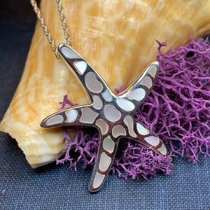 Starfish Necklace, Nautical Jewelry, Shell Jewelry, Christian Jewelry, Sea Jewelry, Animal Jewelry, Nature Necklace, Beach Jewelry, Mom Gift