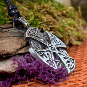Celtic Cross Necklace, Ireland Gift, Irish Jewelry, Destiny Knot Cross, Scotland Jewelry, Celtic Jewelry, Cross Necklace, Celtic Knot Gift