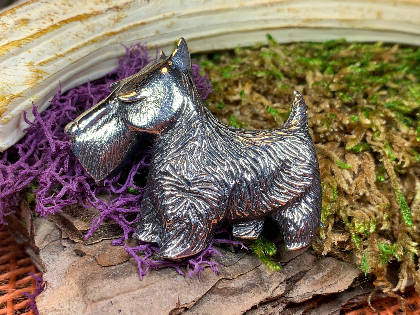 Canis Dog Scottish Brooch — view 5