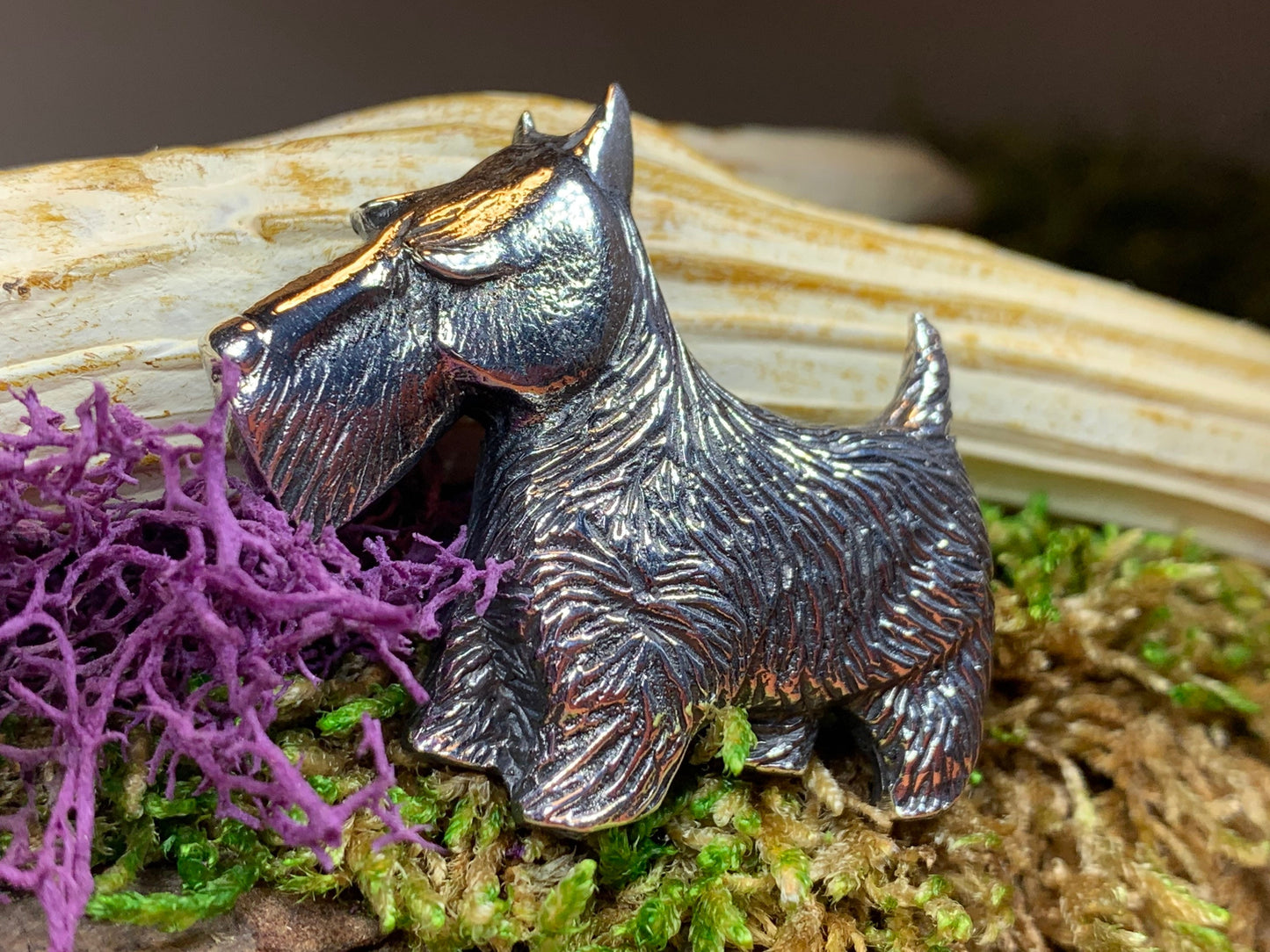 Canis Dog Scottish Brooch — view 9