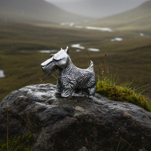 Canis Dog Scottish Brooch — view 9
