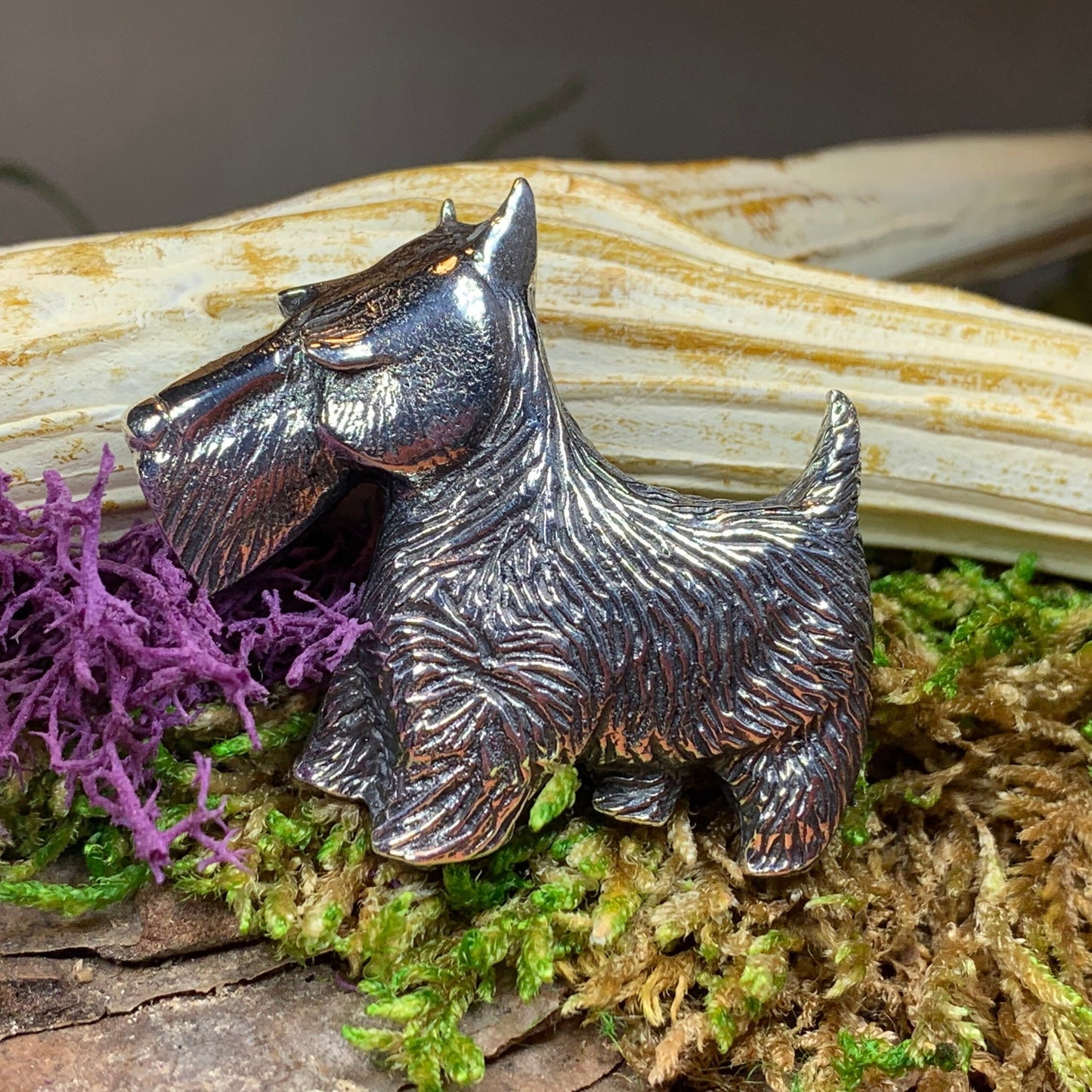 Canis Dog Scottish Brooch — view 4