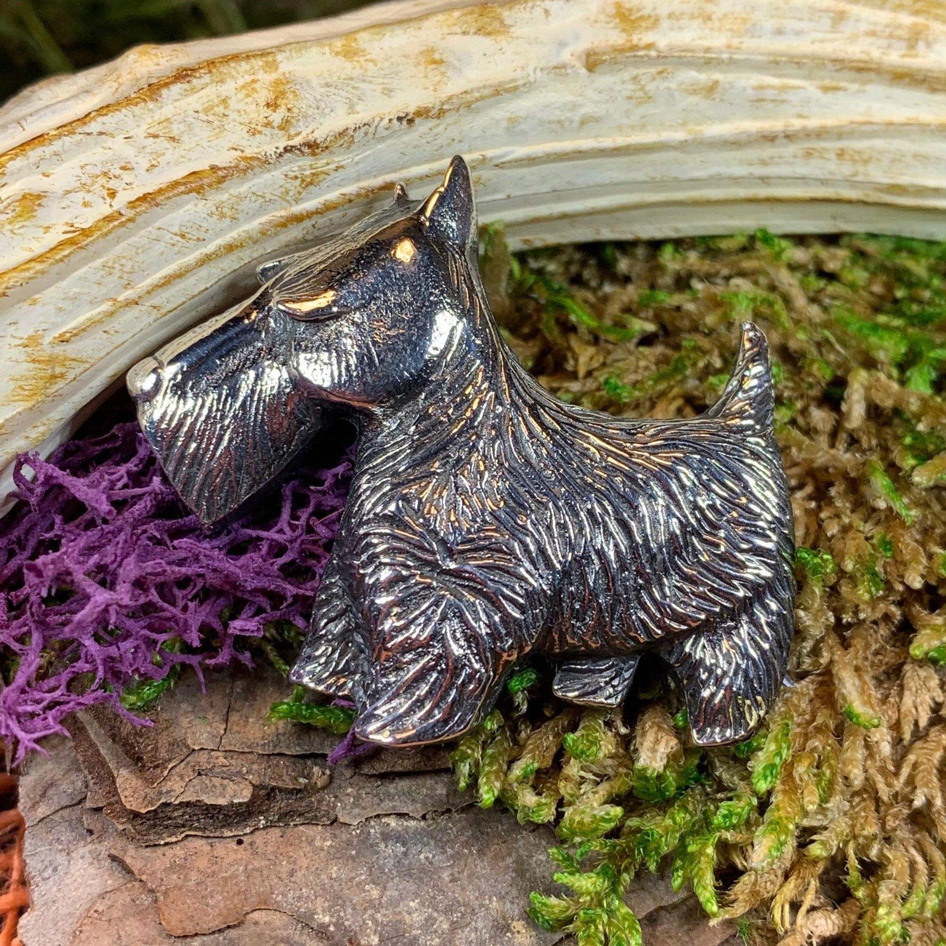 Canis Dog Scottish Brooch — view 8