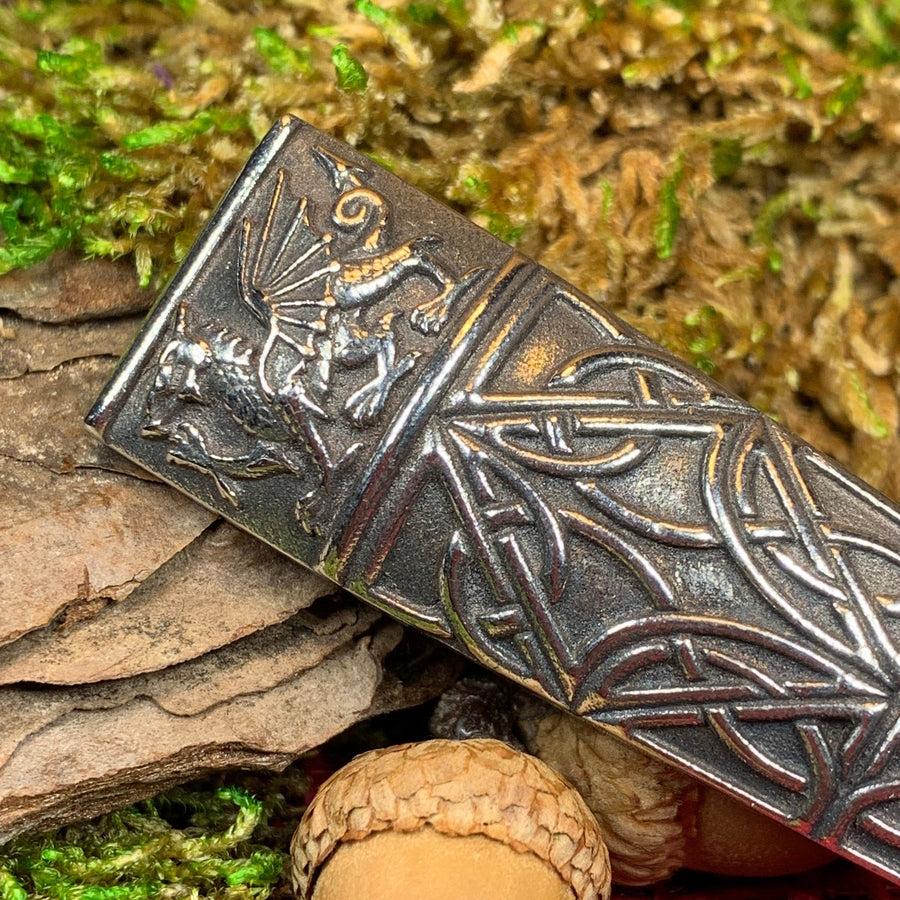 Welsh Dragon Kilt Pin, Celtic Jewelry, Wales Jewelry, Celtic Brooch, Tartan Pin, Sword Pin, Groom Gift, Best Man Gift, Bagpiper Gift