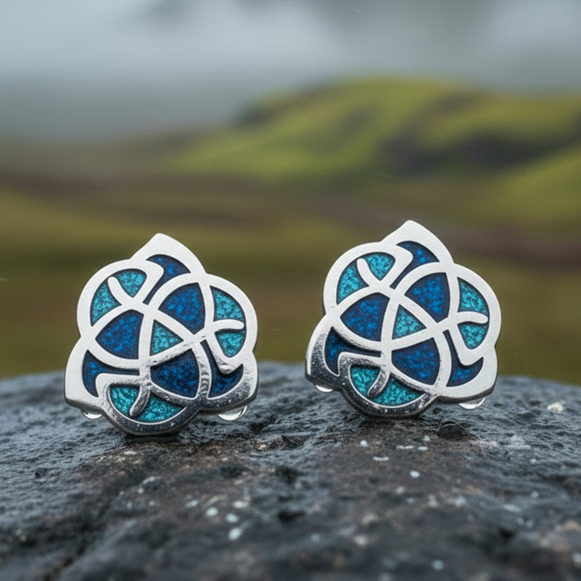 Celtic Knot Stud Earrings — view 3