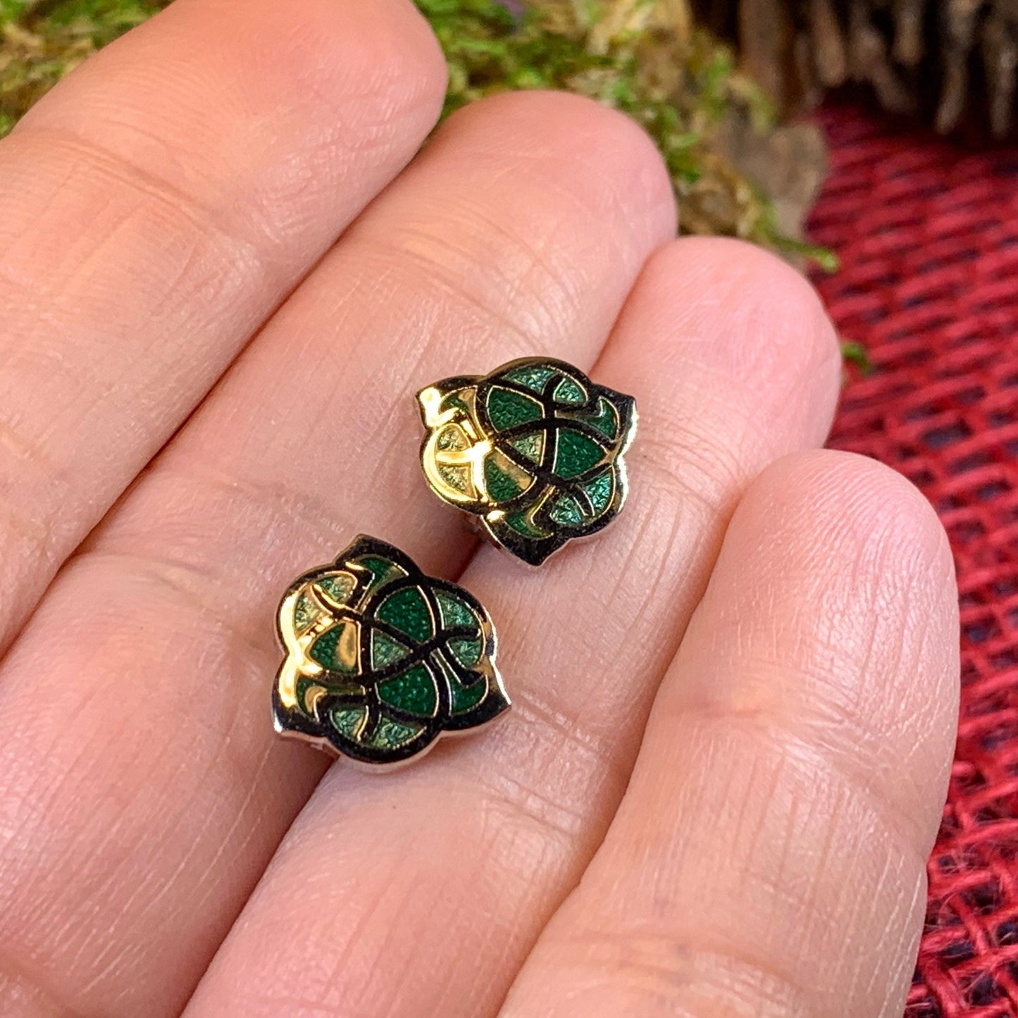 Celtic Knot Stud Earrings — view 5