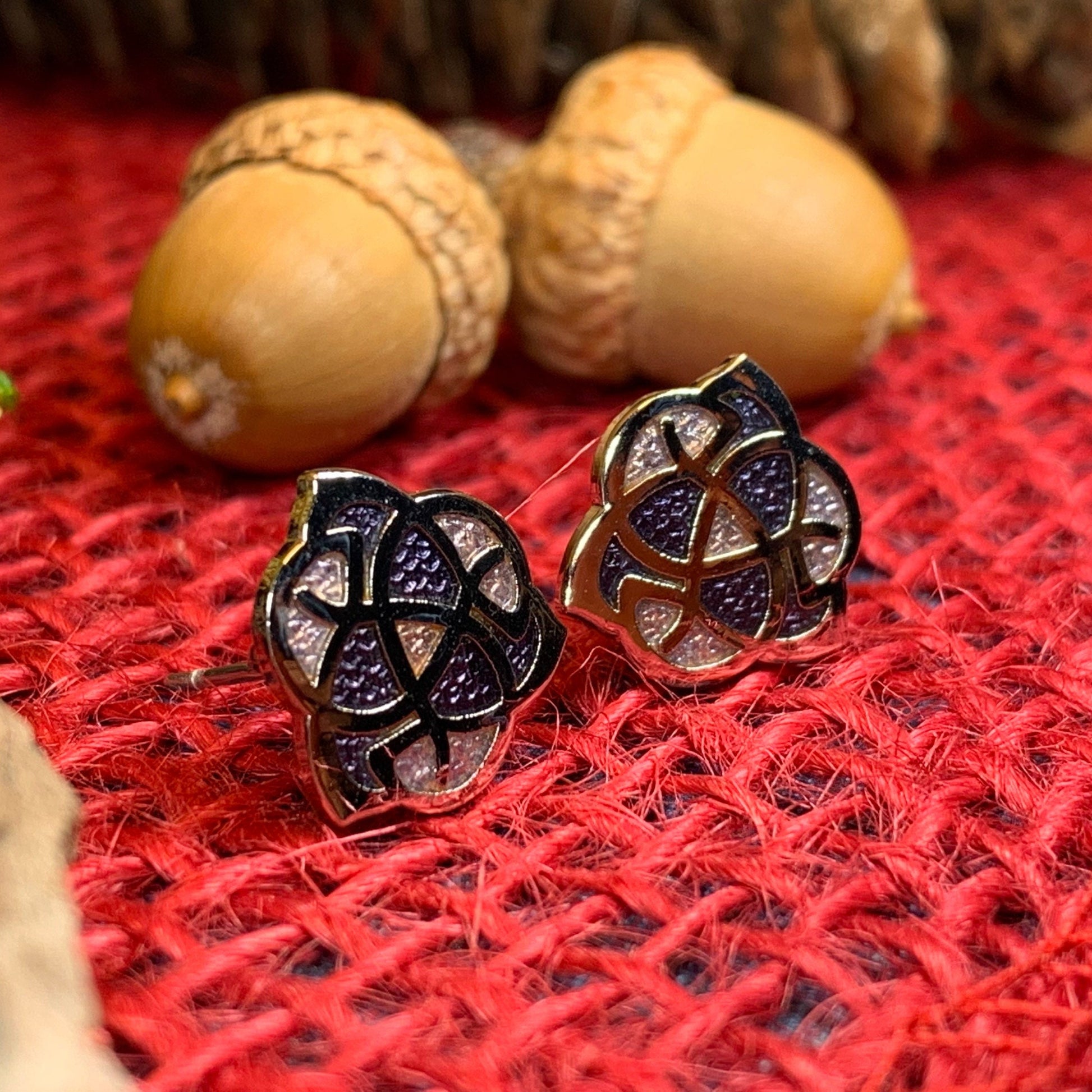 Celtic Knot Stud Earrings — view 6
