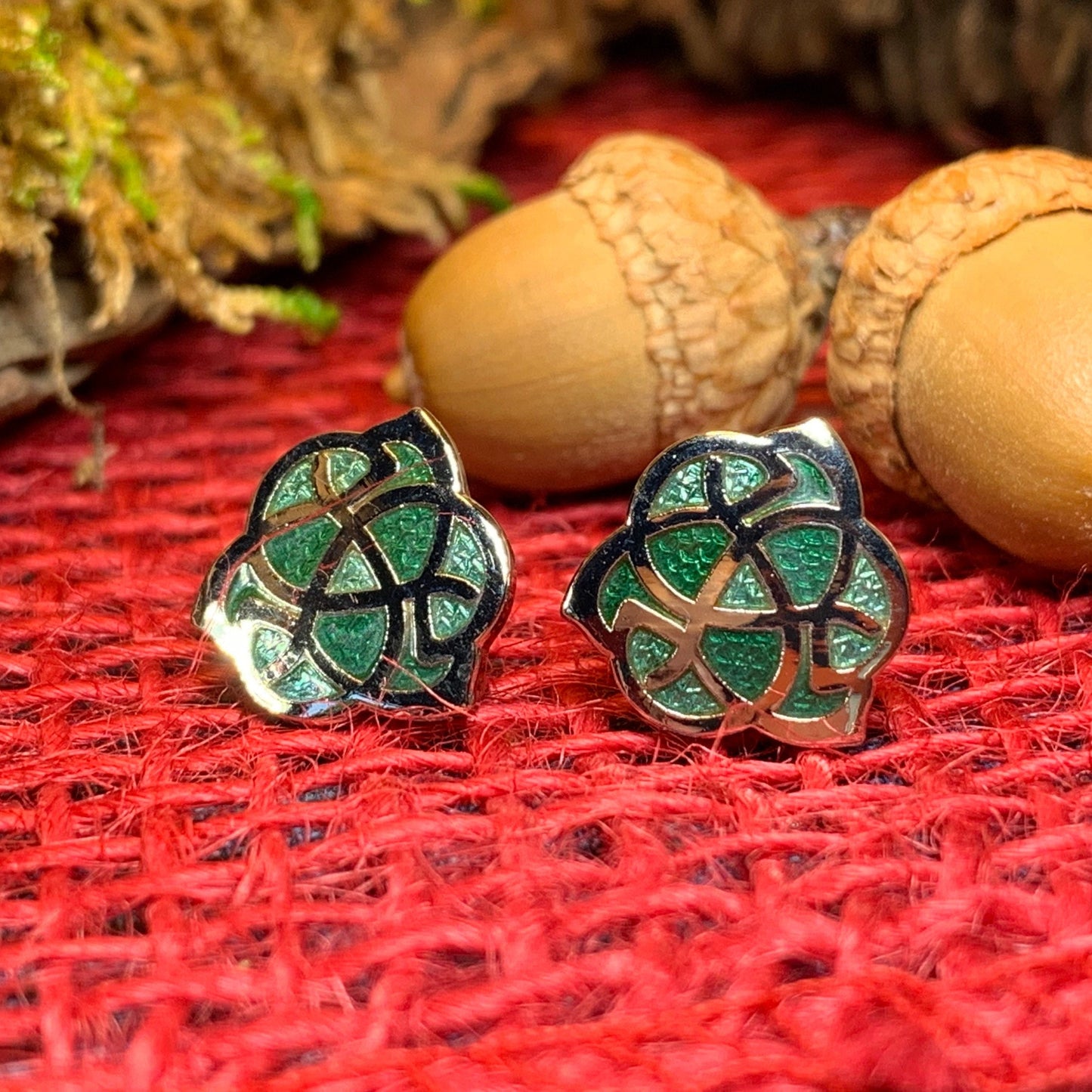Celtic Knot Stud Earrings — view 8