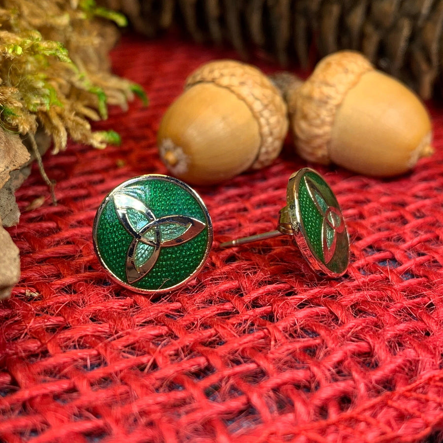 Celtic Knot Stud Earrings, Irish Jewelry, Celtic Jewelry, Trinity Knot Earrings, Irish Dancer Gift, Norse Jewelry, Scottish Post Earrings