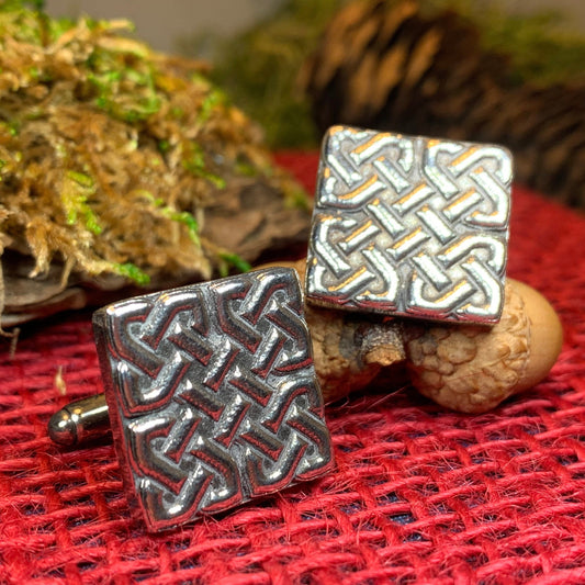 Celtic Knot Cuff Links, Celtic Jewelry, Irish Jewelry, Scotland Jewelry, Celtic Jewelry, Groom Gift, Best Man Gift, Anniversary Gift