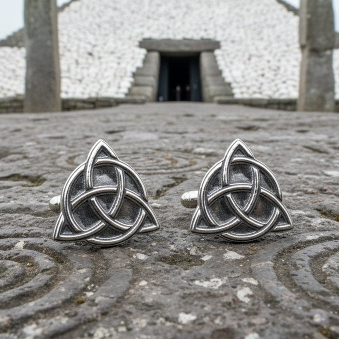 Trinity Knot Cuff Links, Celtic Jewelry, Irish Jewelry, Scotland Jewelry, Celtic Jewelry, Groom Gift, Best Man Gift, Anniversary Gift