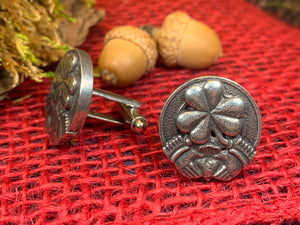 Irish Shamrock Cuff Links, Celtic Jewelry, Irish Jewelry, Ireland Jewelry, Celtic Jewelry, Groom Gift, Best Man Gift, Anniversary Gift