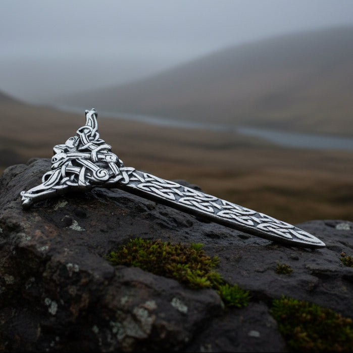 Dancing Dragons Kilt Pin — view 2