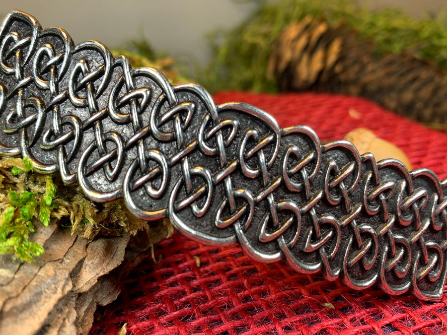 Celtic Knot Hair Clip, Celtic Barrette, Irish Jewelry, Pagan Jewelry, Friendship Gift, Wiccan Jewelry, Norse Jewelry, Animal Barrette