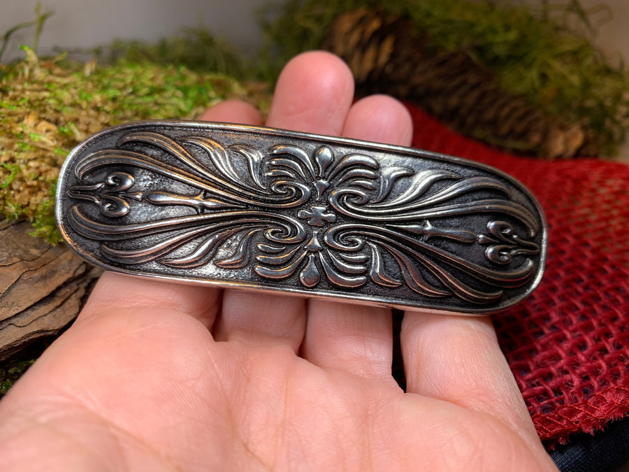 Celtic Knot Hair Clip, Celtic Barrette, Irish Jewelry, Pagan Jewelry, Friendship Gift, Wiccan Jewelry, Norse Jewelry, Animal Barrette