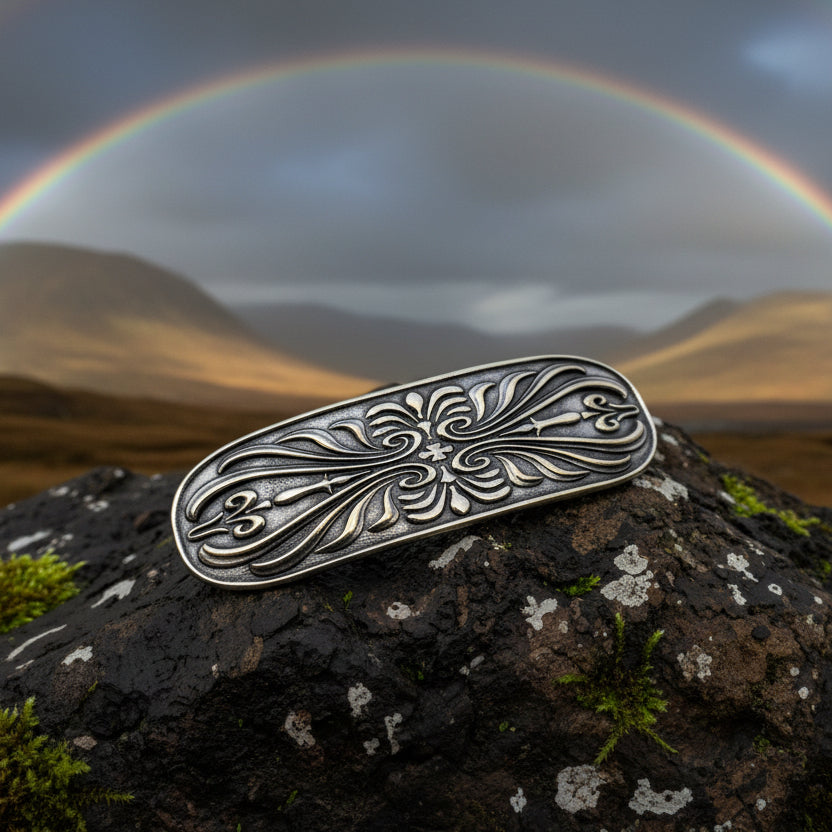 Scroll Celtic Knot Hair Clip for Women — view 5