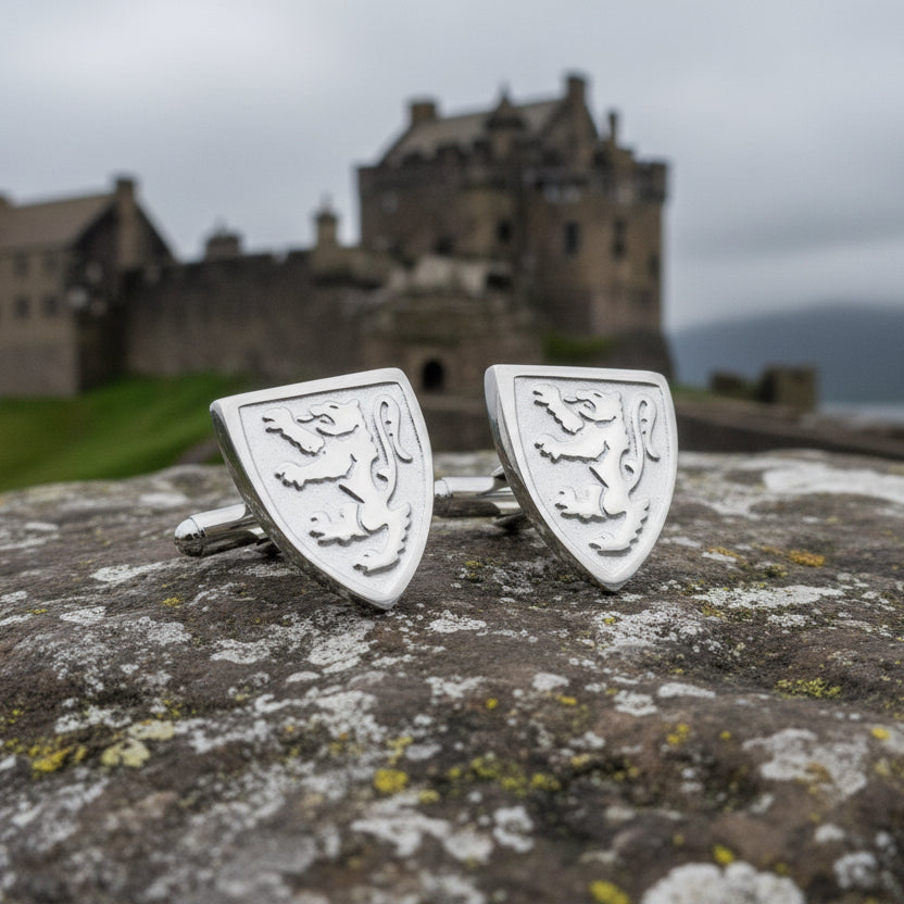 Scottish Lion Cufflinks - Handmade in Scotland — view 6