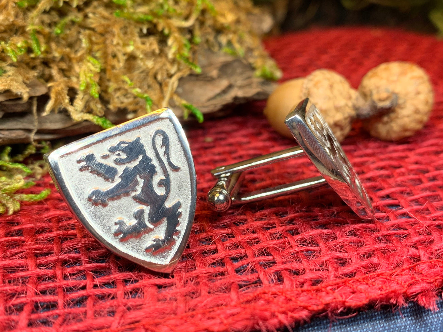 Scottish Lion Cufflinks - Handmade in Scotland — view 8