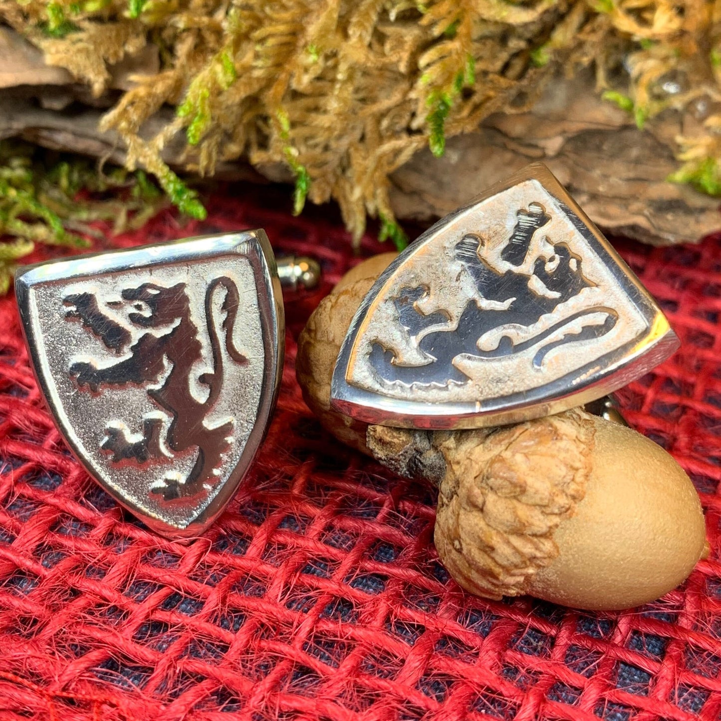 Scottish Lion Cufflinks - Handmade in Scotland — view 5