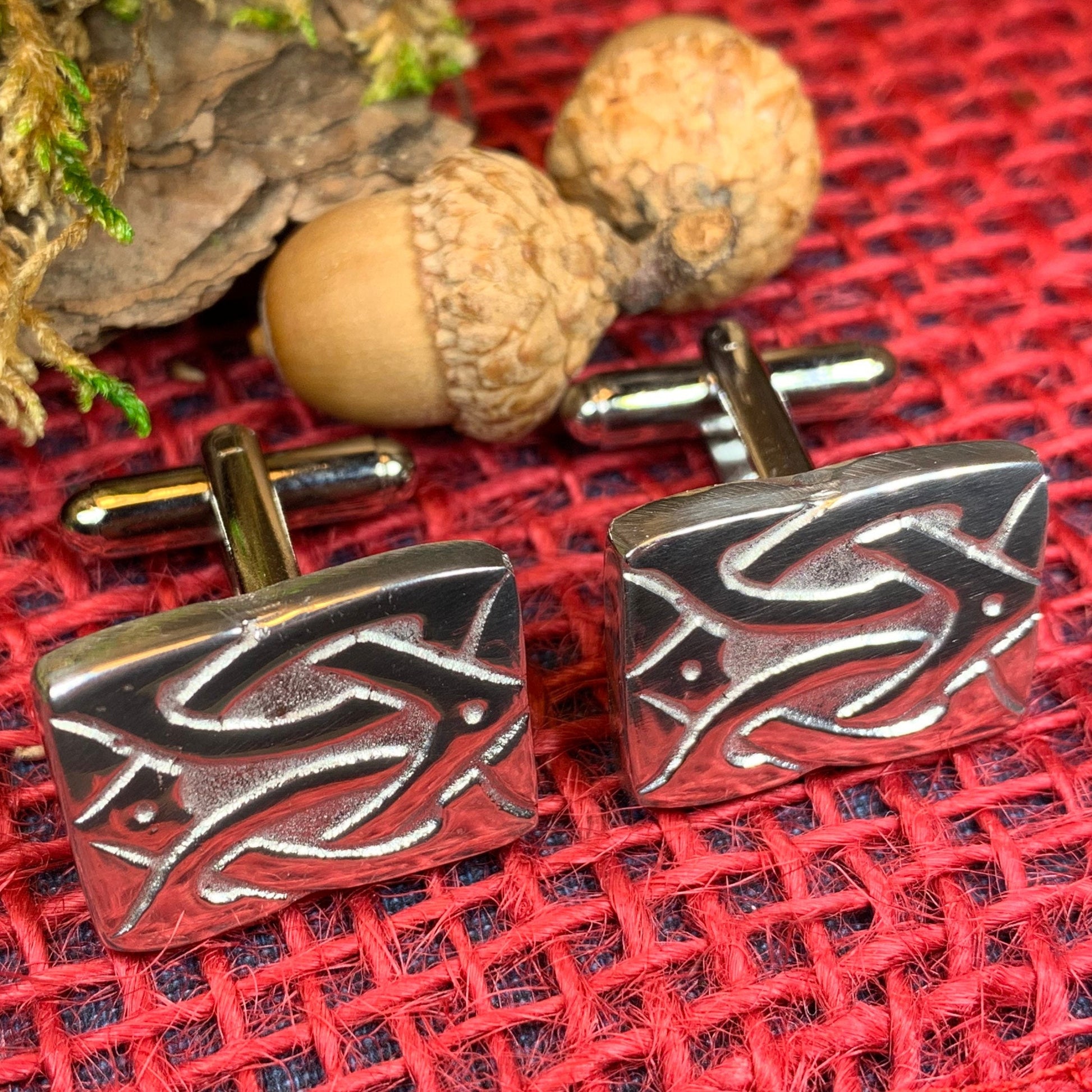 Sinclair Celtic Knot Cufflinks - Handmade in Scotland — view 8