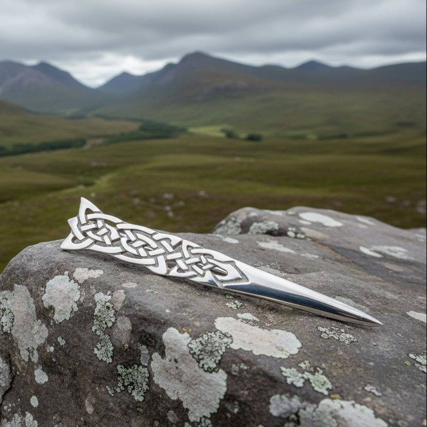 Celtic Kilt Pin, Scottish Jewelry, Scotland Kilt Pin, Tartan Pin, Anniversary Gift, Bagpiper Gift, Scotland Pin, Viking Jewelry, Irish Pin