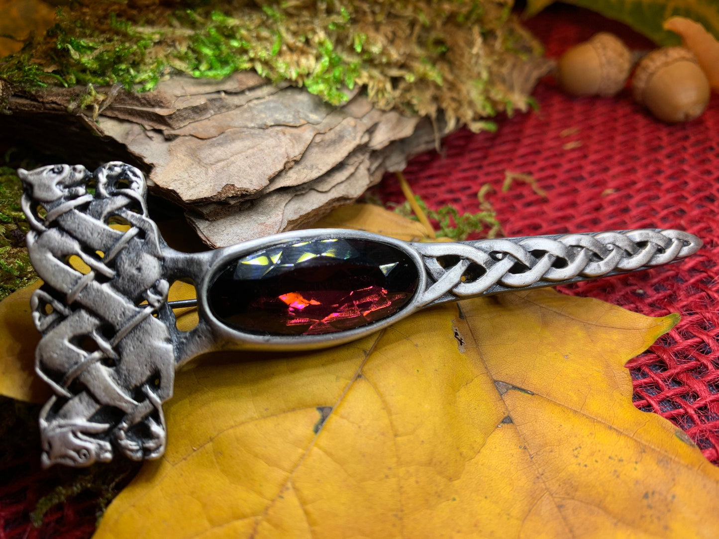 Dragon Crystal Kilt Pin — view 5