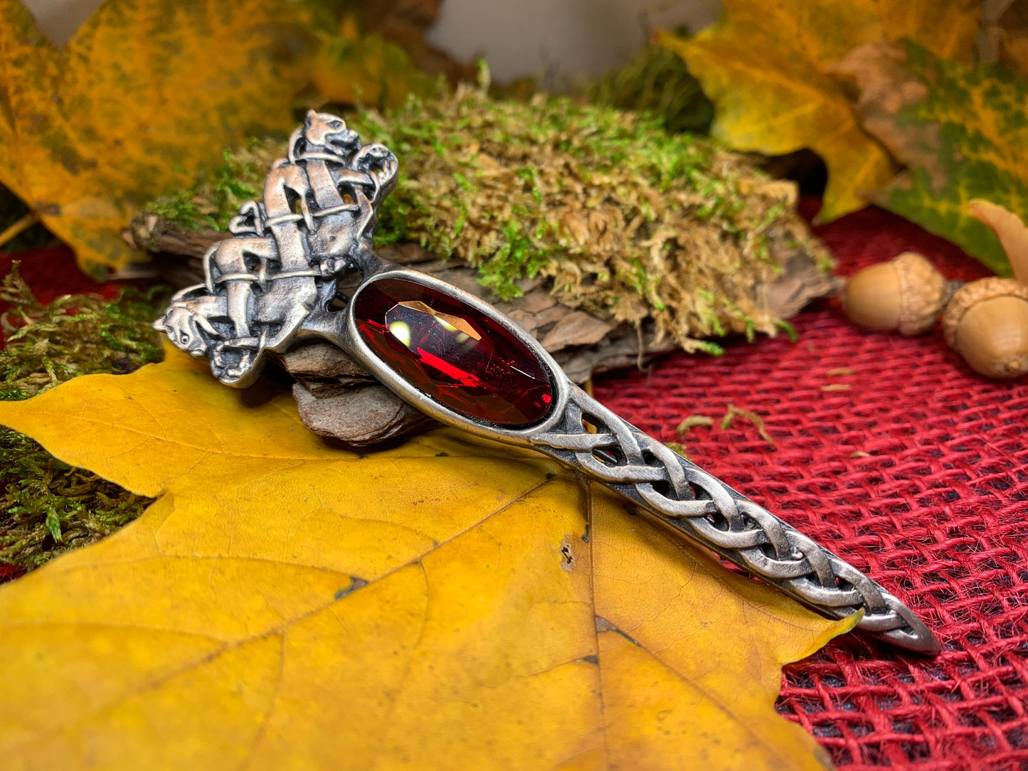 Dragon Crystal Kilt Pin — view 9
