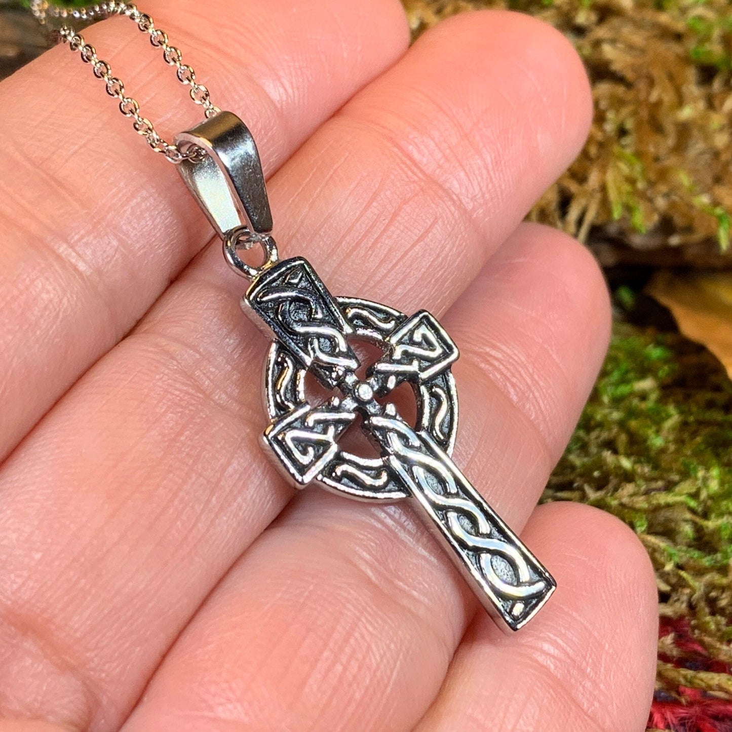 Graeme Celtic Cross Necklace — view 5