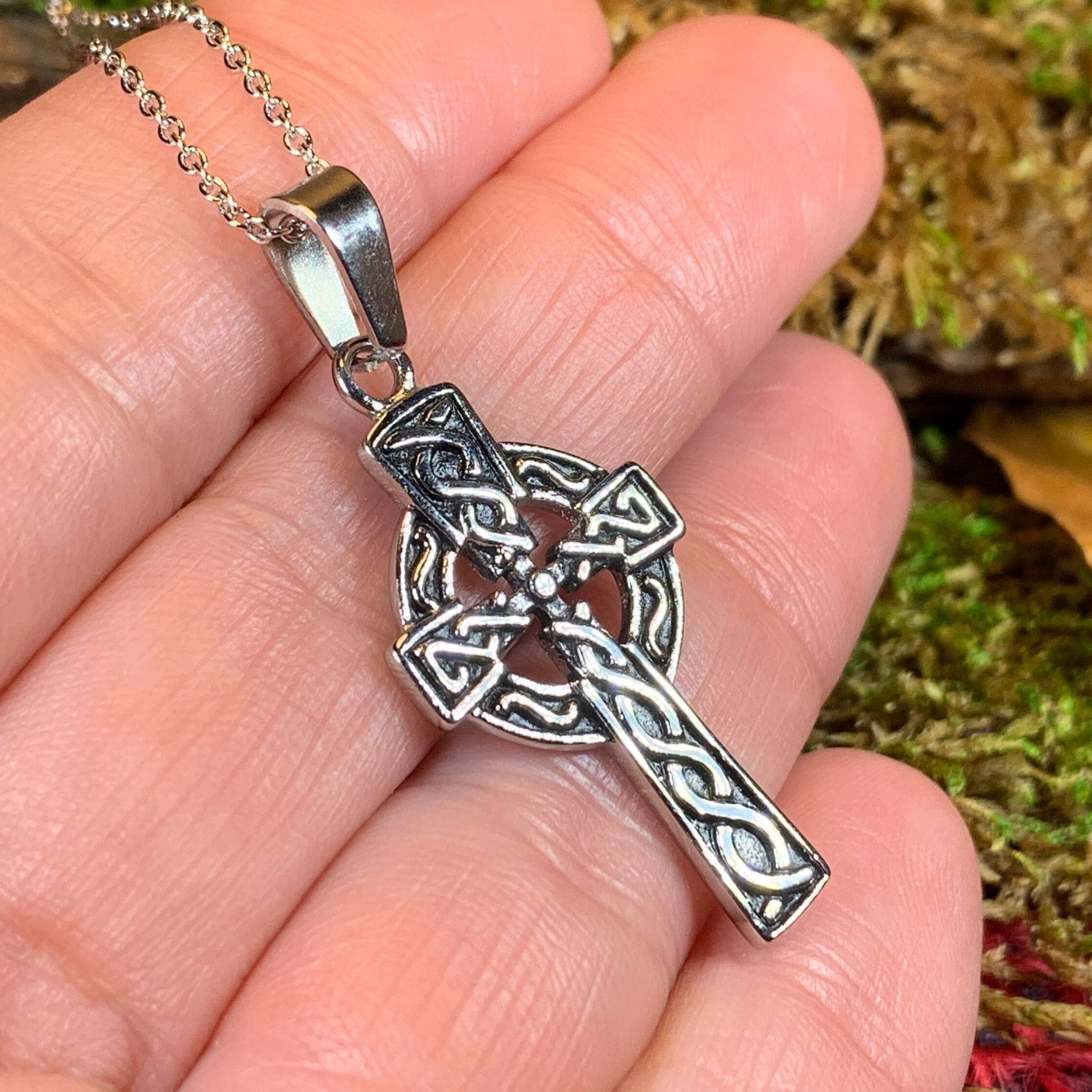 Graeme Celtic Cross Necklace — view 5