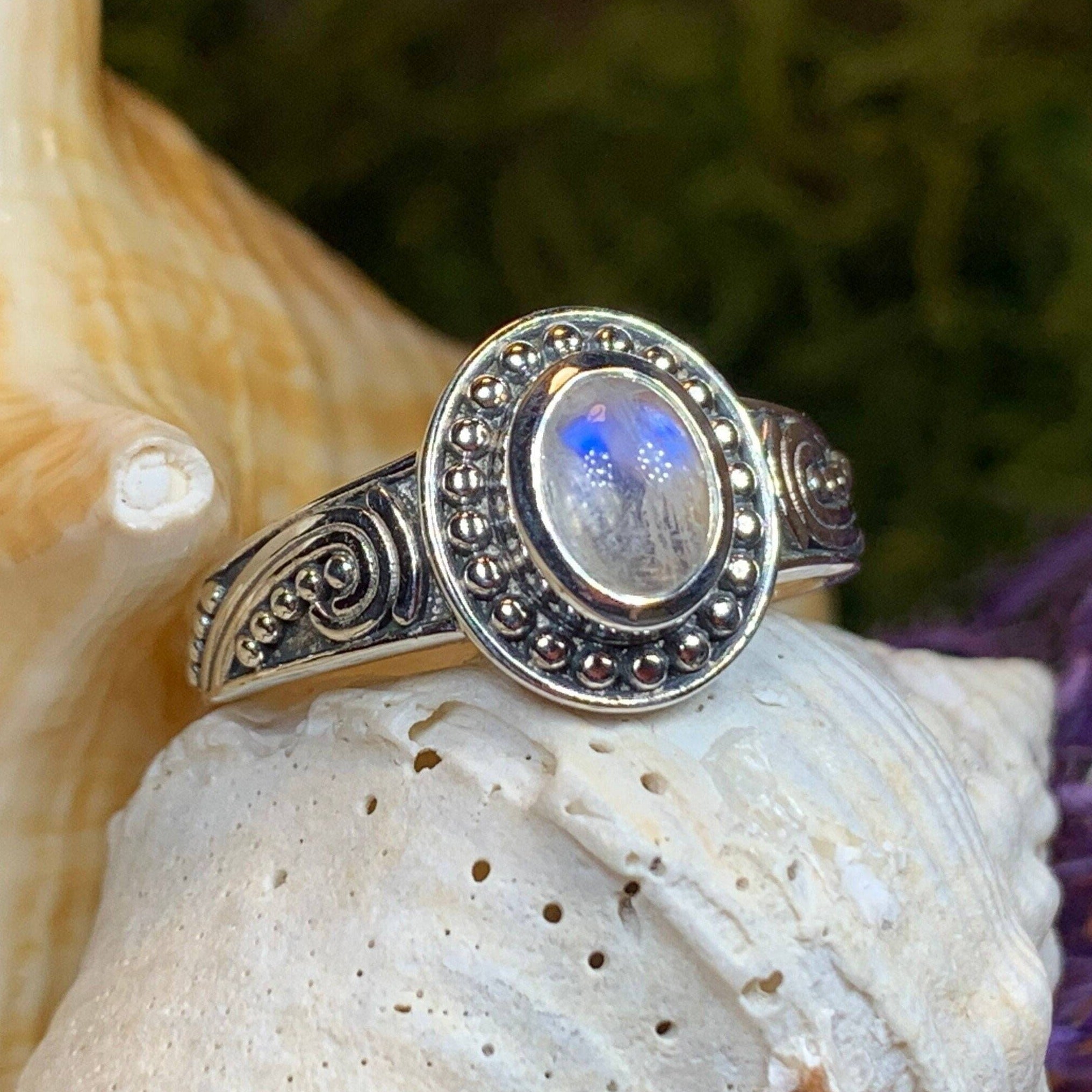 Buy Moonstone Ring, Stone Ring, Brass Ring, Moonstone Jewelry, Boho Ring, Bohemian  Jewelry, Dainty Ring, Women Ring, Jewelry for Her, Moonstone at Amazon.in