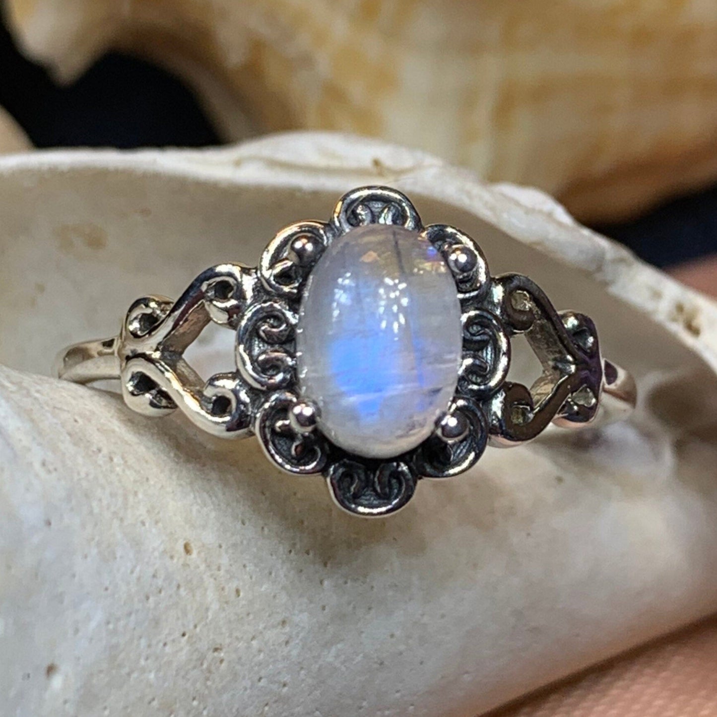 Dulciana Moonstone Ring — view 6