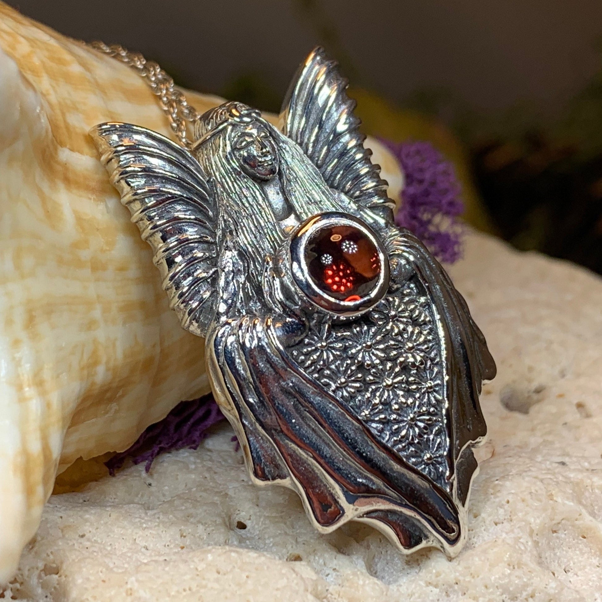 Titania Fairy Queen Necklace in Sterling Silver — view 6