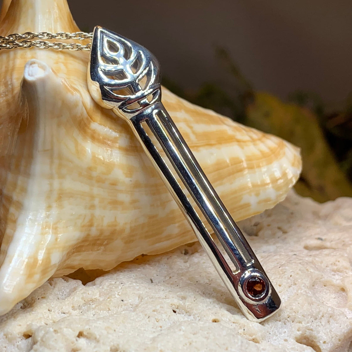 Emilie Scottish Mackintosh Necklace in Sterling Silver — view 9