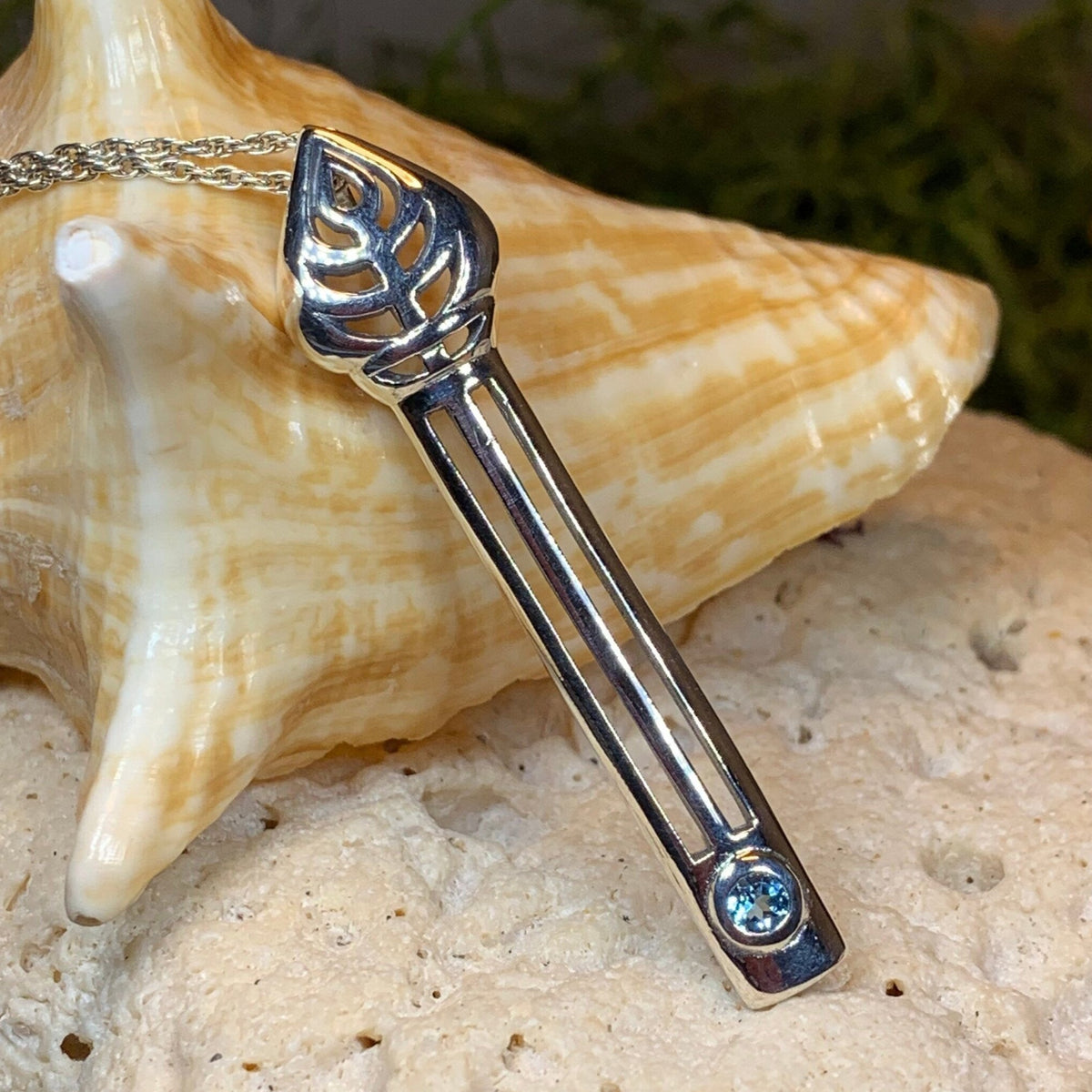 Emilie Scottish Mackintosh Necklace in Sterling Silver — view 3