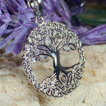 Load image into Gallery viewer, Tree of Life Necklace, Celtic Jewelry, Irish Jewelry, Tree Jewelry, Mom Gift, Anniversary Gift, Bridal Jewelry, Graduation Gift, Wife Gift
