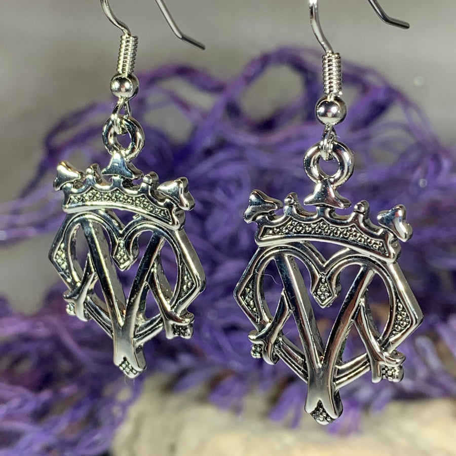 Luckenbooth Earrings, Scotland Earrings, Anniversary Gift, Heart Jewelry, Friend Gift, Girlfriend Jewelry, Celtic Jewelry, Outlander Jewelry