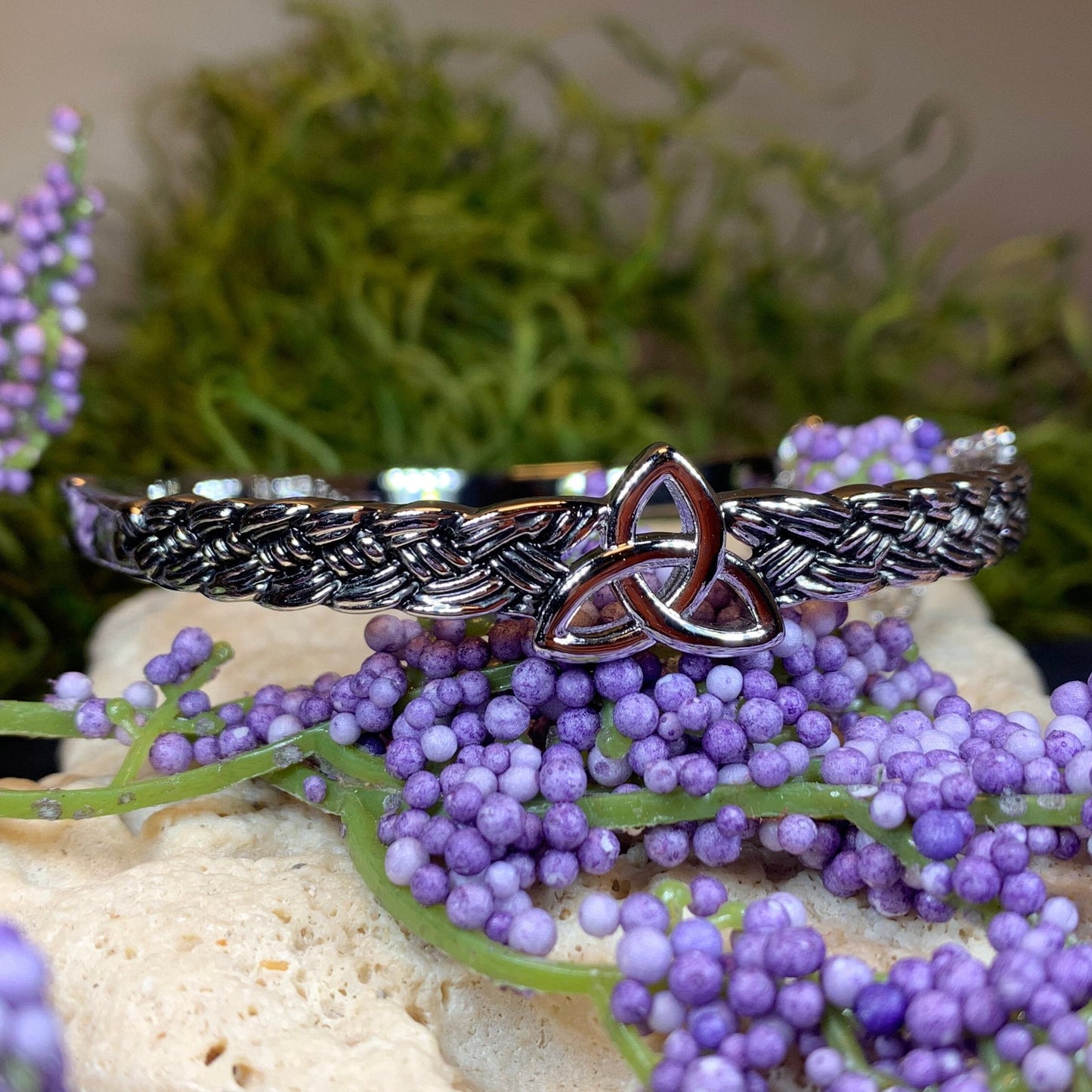 Trinity Knot Bangle Bracelet — view 2